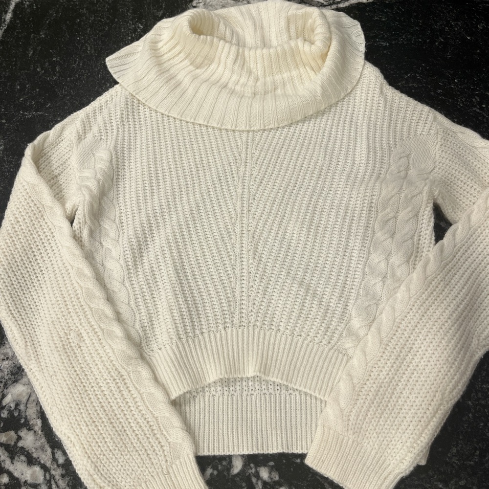 Knit turtleneck sweater